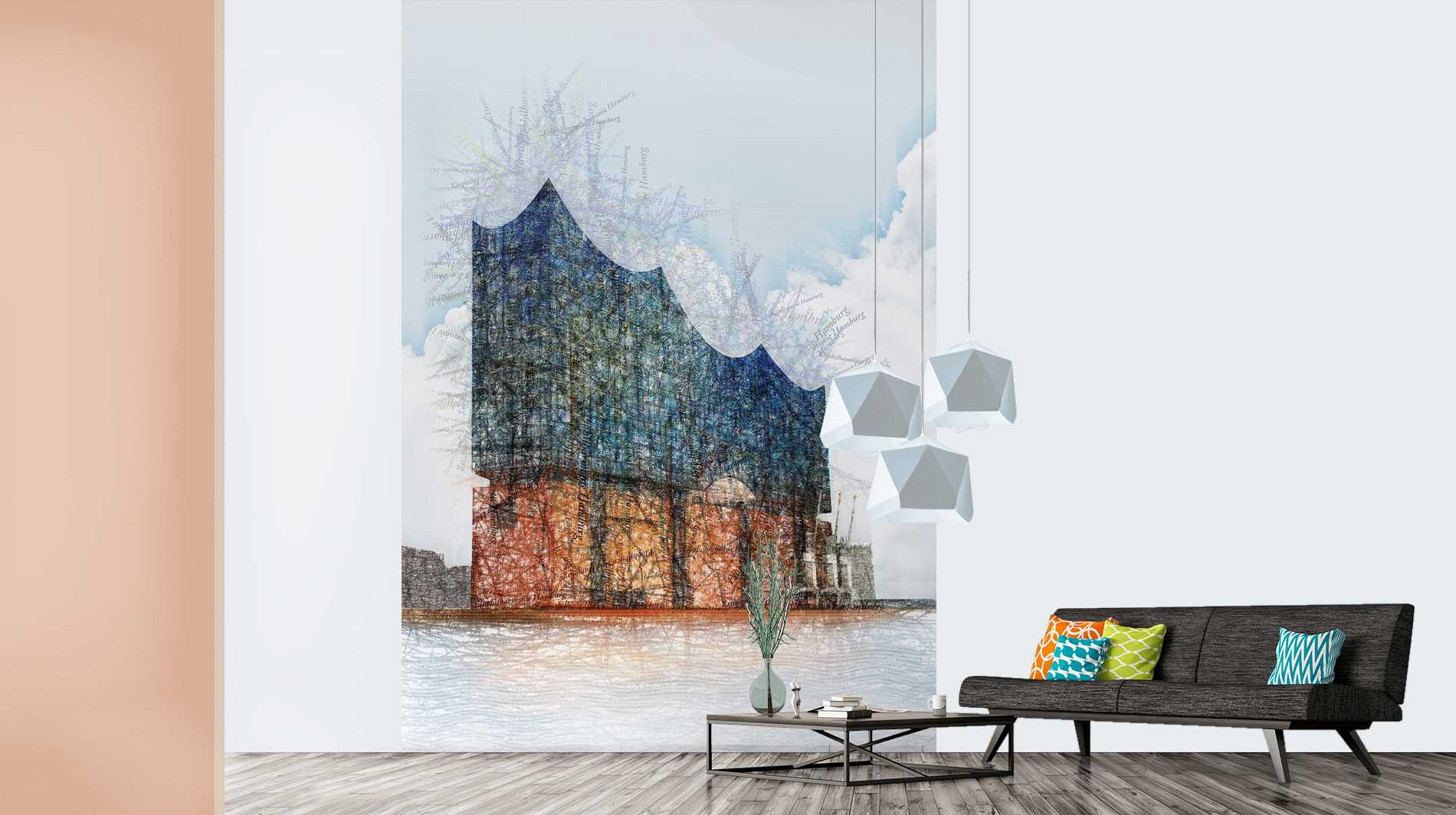 Hamburg Elbphilharmonie - Type Expression - Ingo Krasenbrink Design - tapete mit