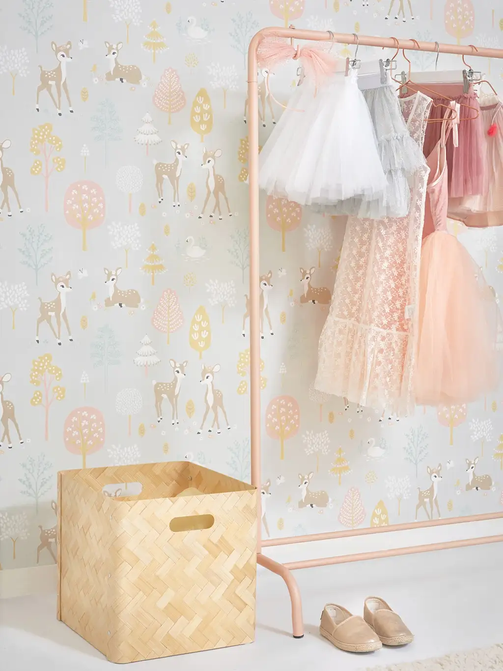 Golden woods, soft grey