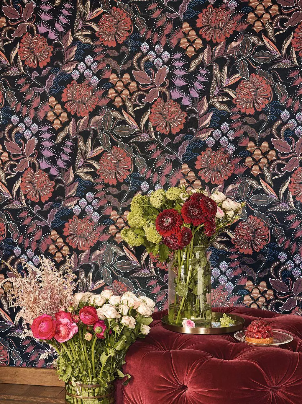 Bloomsburry, col. 18 - Blumen - Blätter - Florale Muster - Multicolor - Casadeco