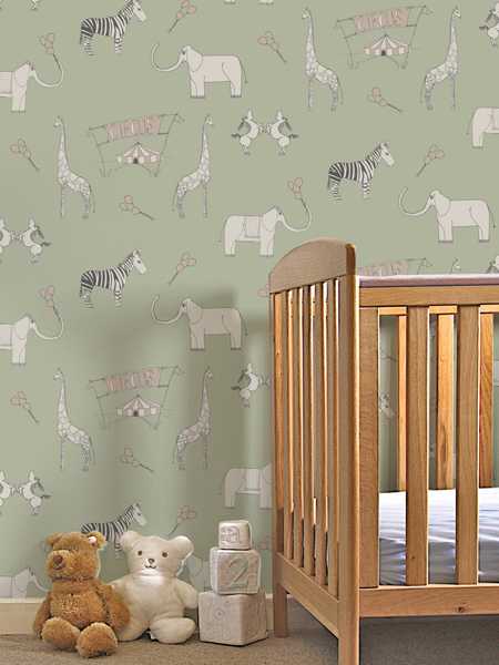 Merry go circus, green and pink - design