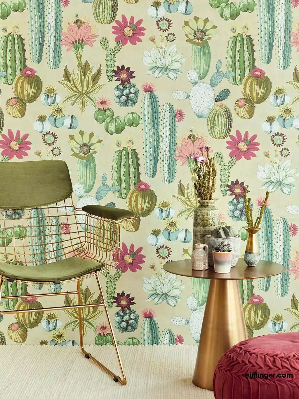 Vivid Cacti - Blumen - Multicolor - Eijffinger