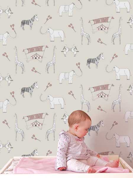 Merry go circus, cream and pink - design