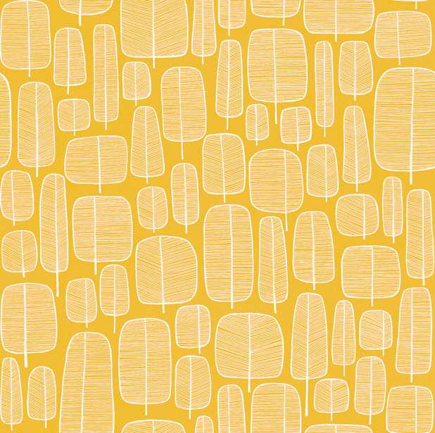 Little Trees Yellow - tapeten in