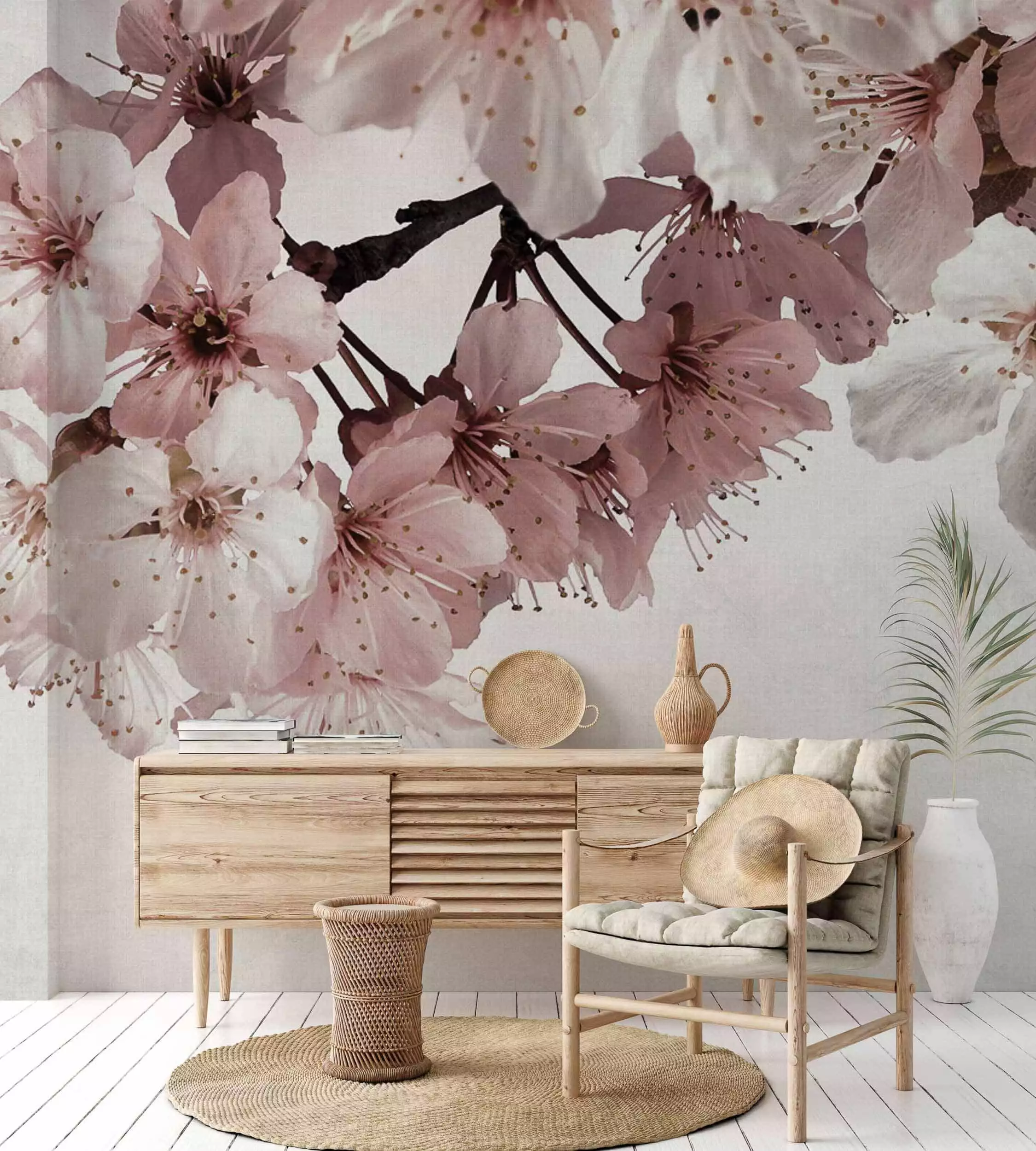 Big Random, col. 14 - Blumen - Anthrazit - Braun - Creme - Rosa - COORDONNÈ