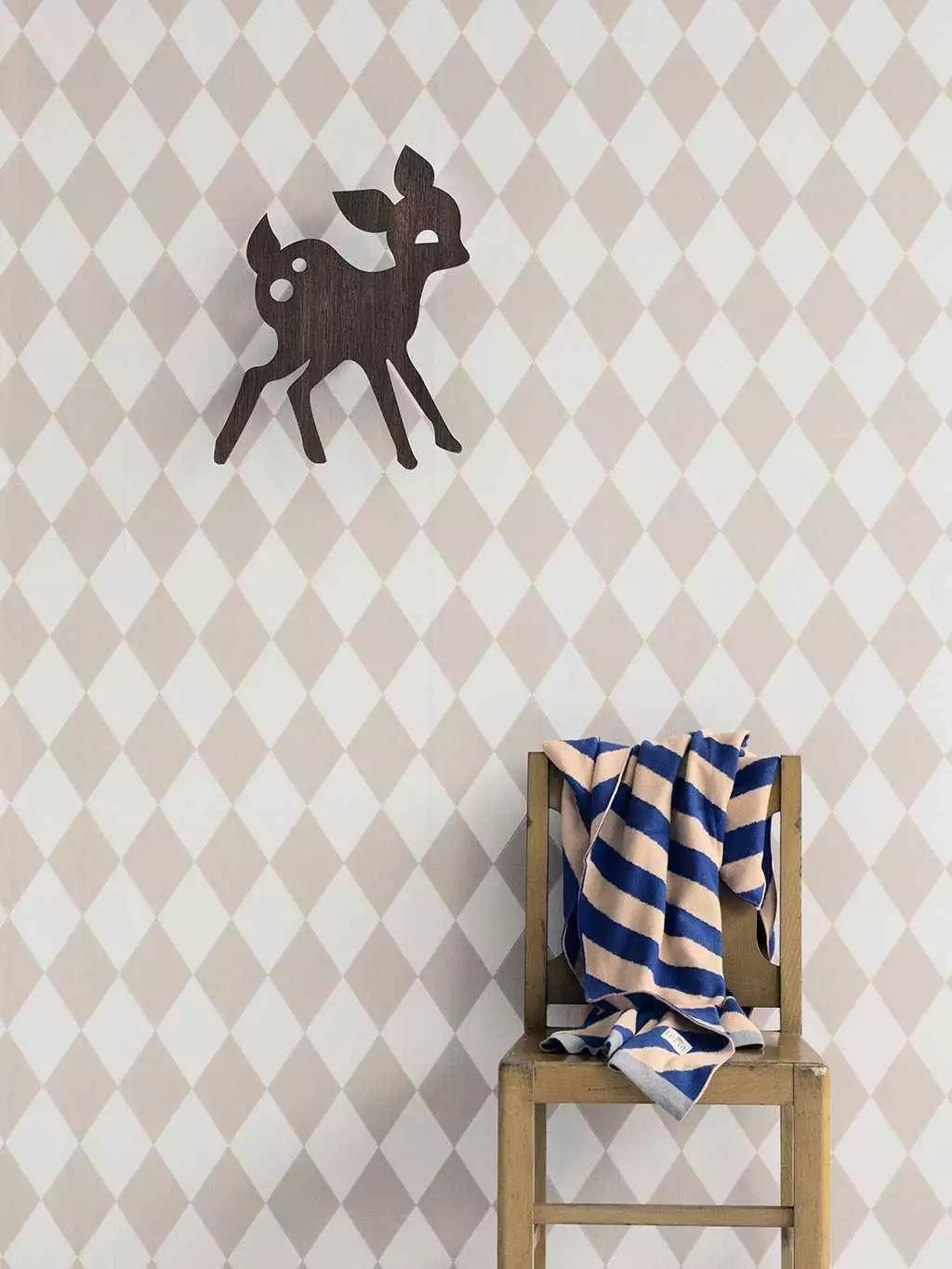 Harlequin, rose - Rauten - Rosa - Weiß - ferm LIVING