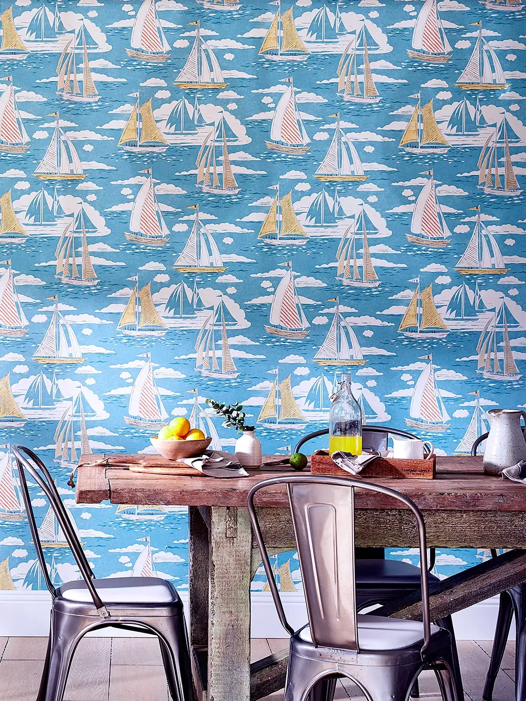 Raumbild Sailor, col. 1 - Schiffe - Blau - Weiß - Sanderson