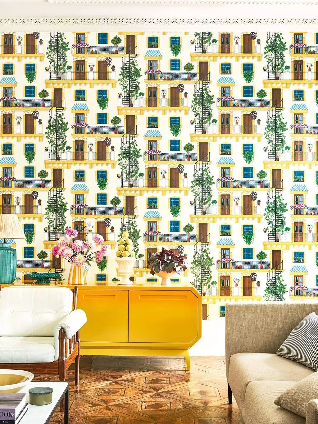 Alfaro, col. 10 - Gebäude - Multicolor - Cole & Son