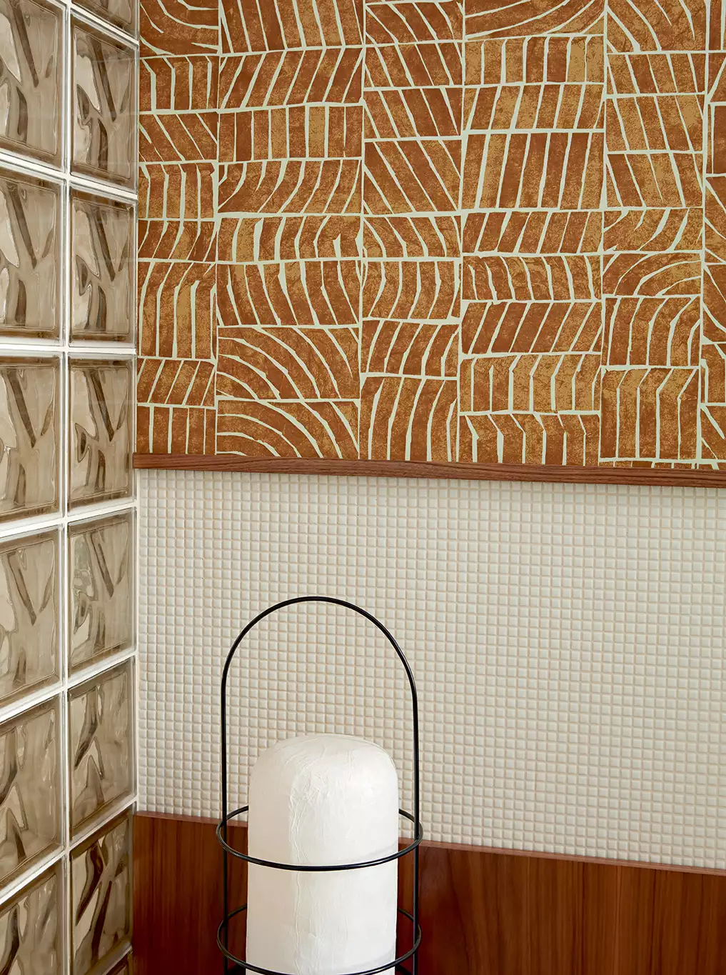 Ondes, col. 04 - Grafische Muster - Braun - Silber - Èlitis