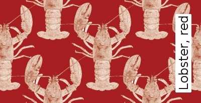 Lobster, red, One Stripe - designer