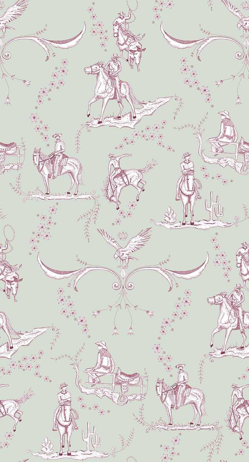 Wild West Toile, col.01 - tapete mit