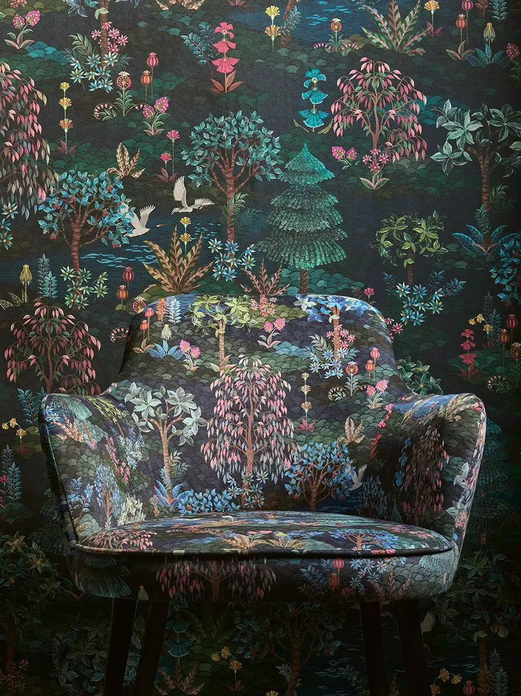 Pip Mural Flower, col. 01 - Blumen - Blätter - Bäume - Florale Muster - FotoTapeten - Tiere - Vögel - Multicolor - Pip Studio