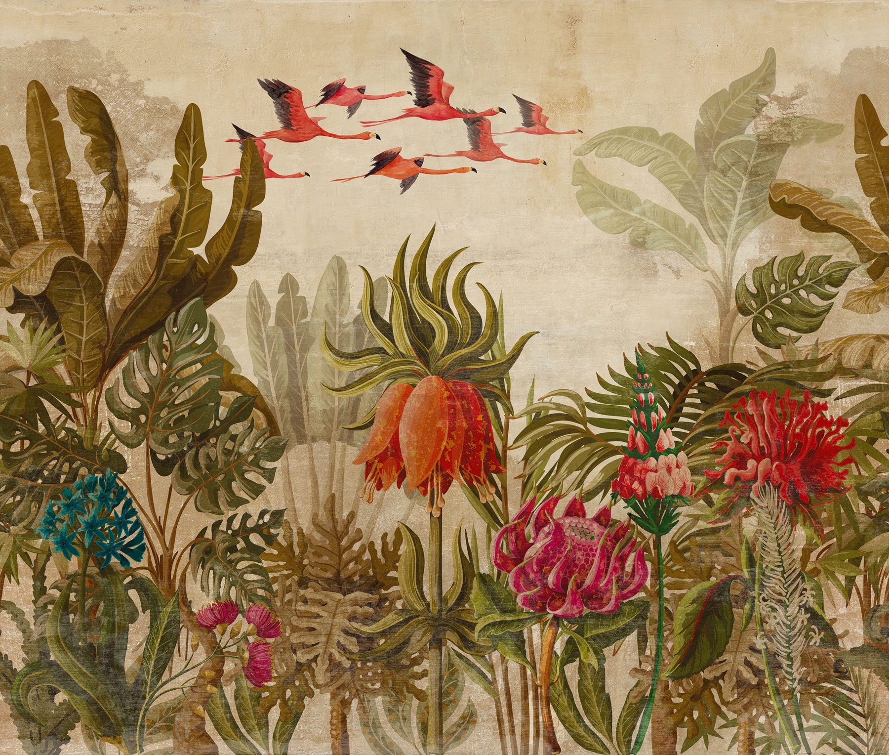 Colonial, col.01 - tapete mit blumen