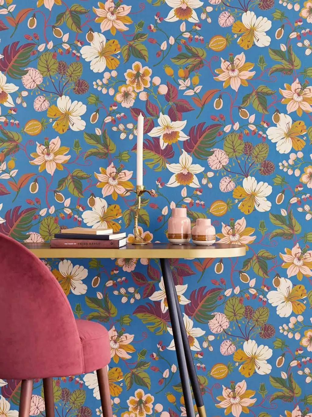 Eliana, col. 2 - Blumen - Blätter - Früchte - Multicolor - Eijffinger