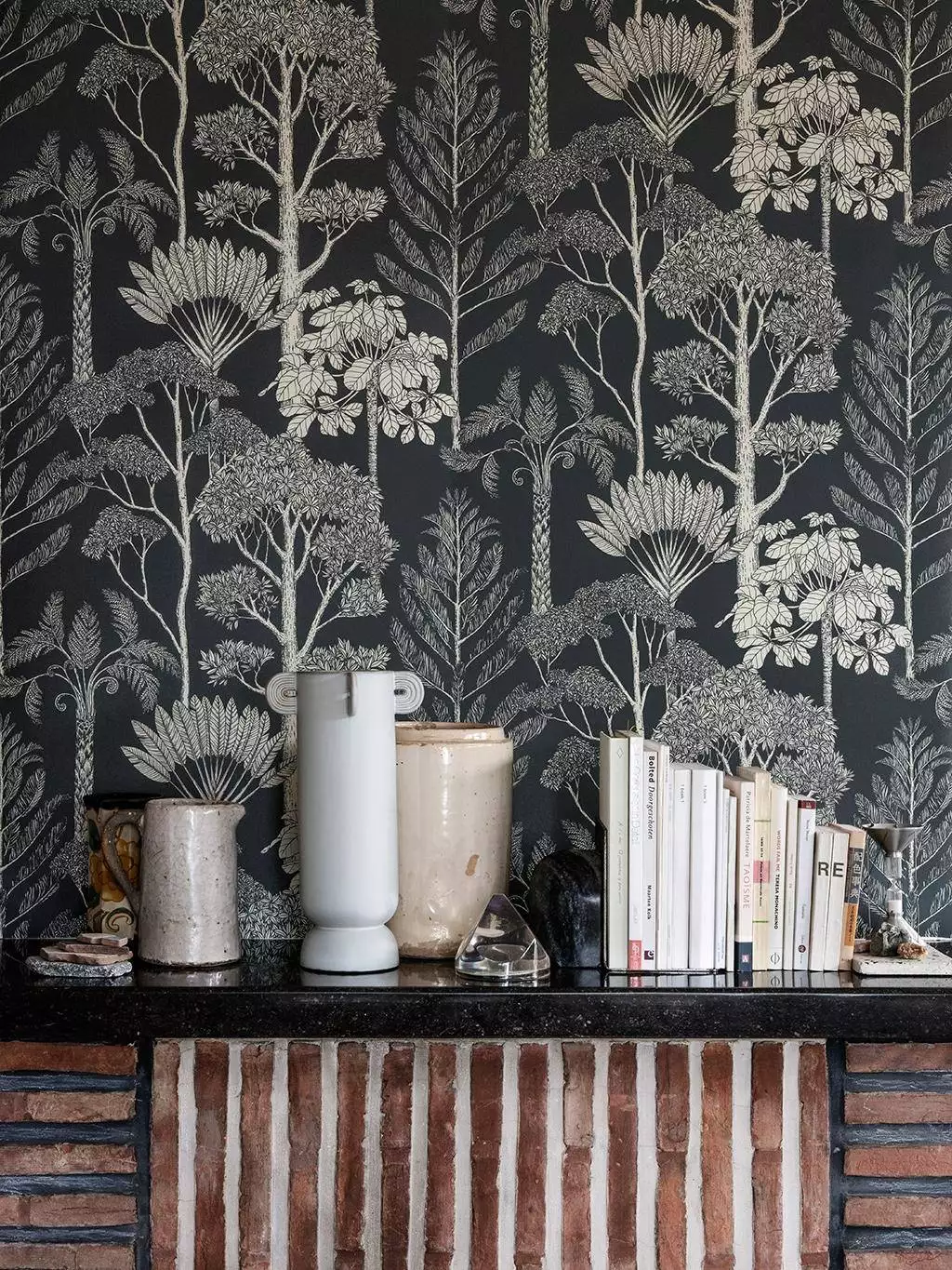 Trees, col. 06 - Bäume - Anthrazit - Creme - ferm LIVING