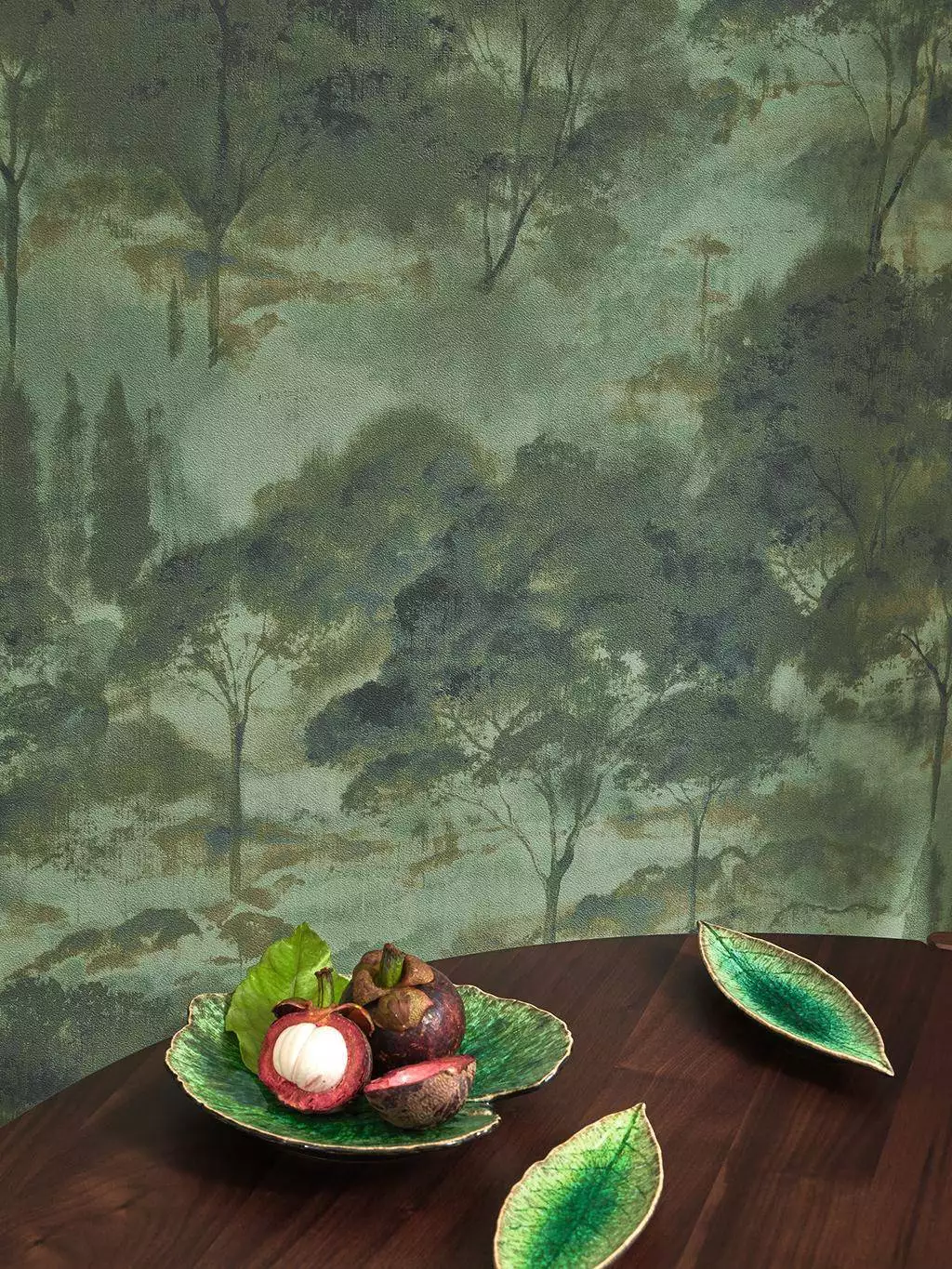 Sila, col. 08 - Bäume - Florale Muster - Wald - Multicolor - Casadeco