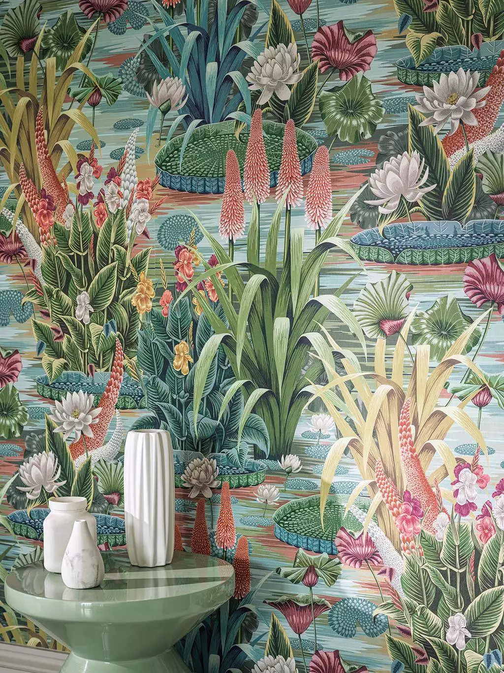 Elysium, col. 01 - Blumen - Blätter - Florale Muster - Landschaft - Multicolor - Osborne & Little