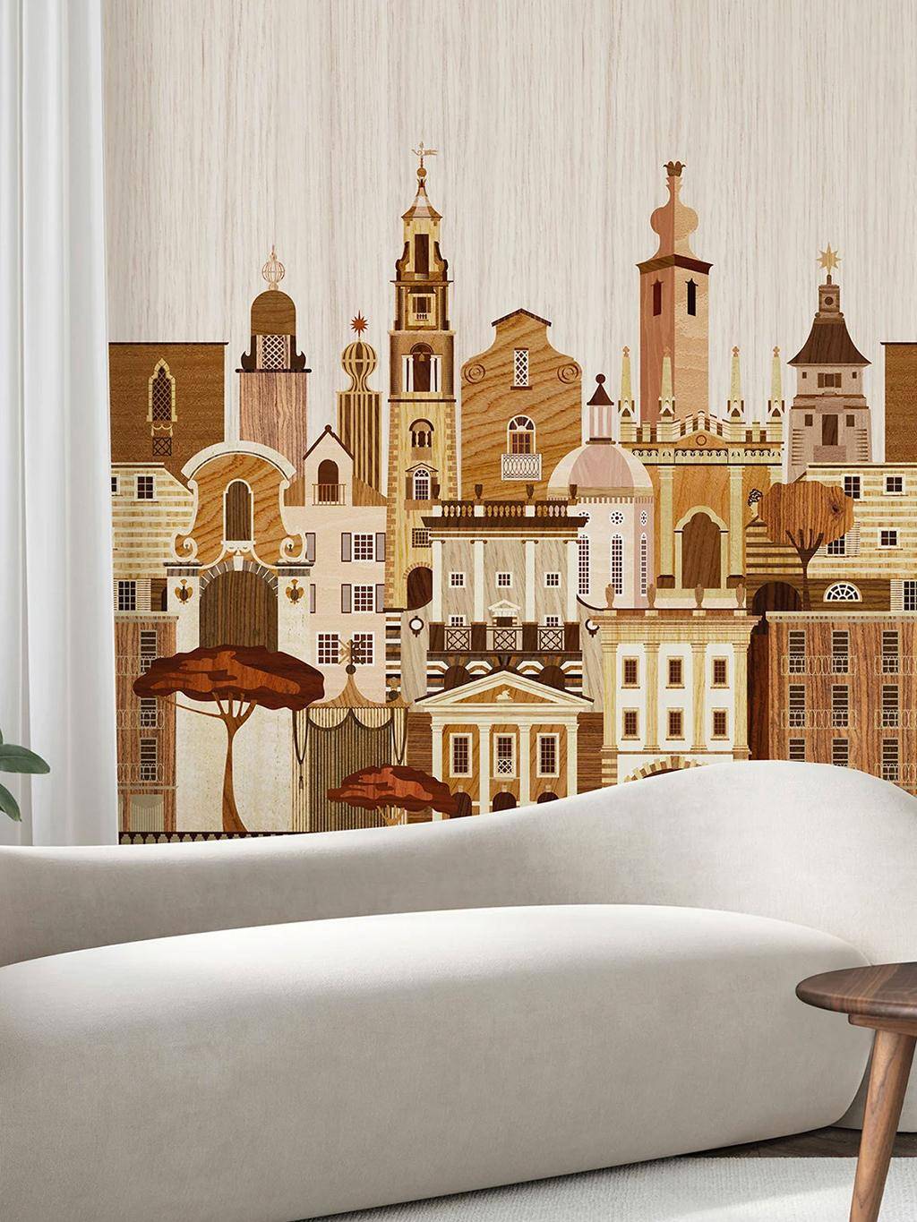 Italianate Mural, Marquetry