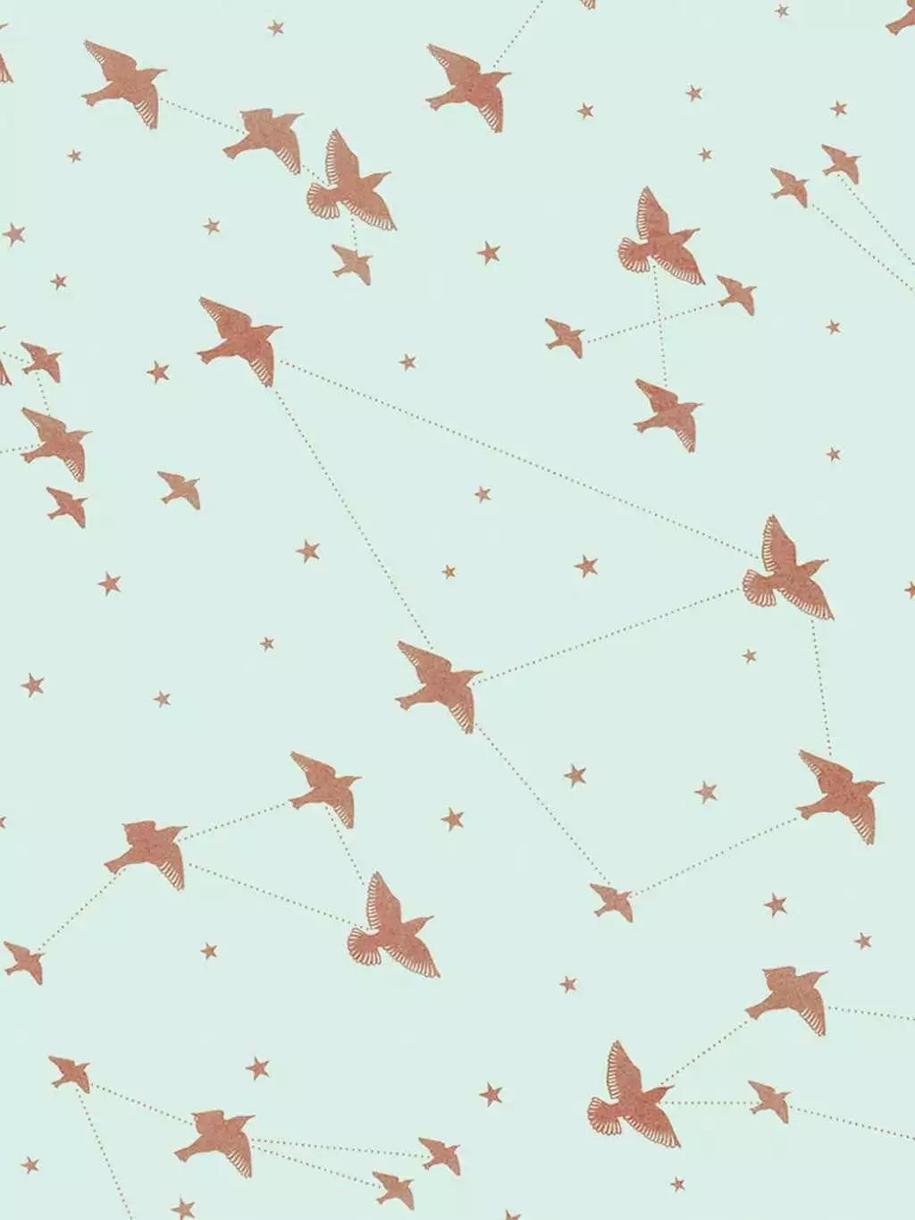 Star-ling, pale verdigris & copper
