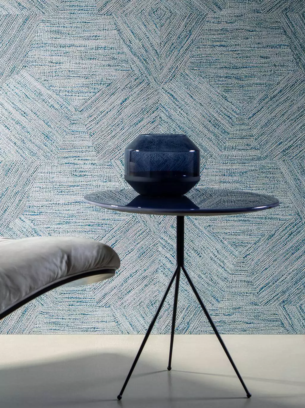 Pentagono, col. 8 - Grafische Muster - Moderne Muster - Blau - Creme - ARTE