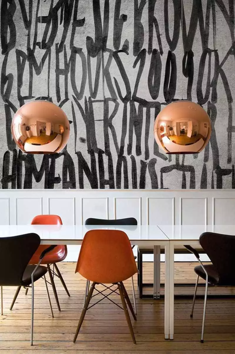 Ink - Buchstaben - Zahlen - Anthrazit - Grau - Schwarz - Weiß - wall & decò