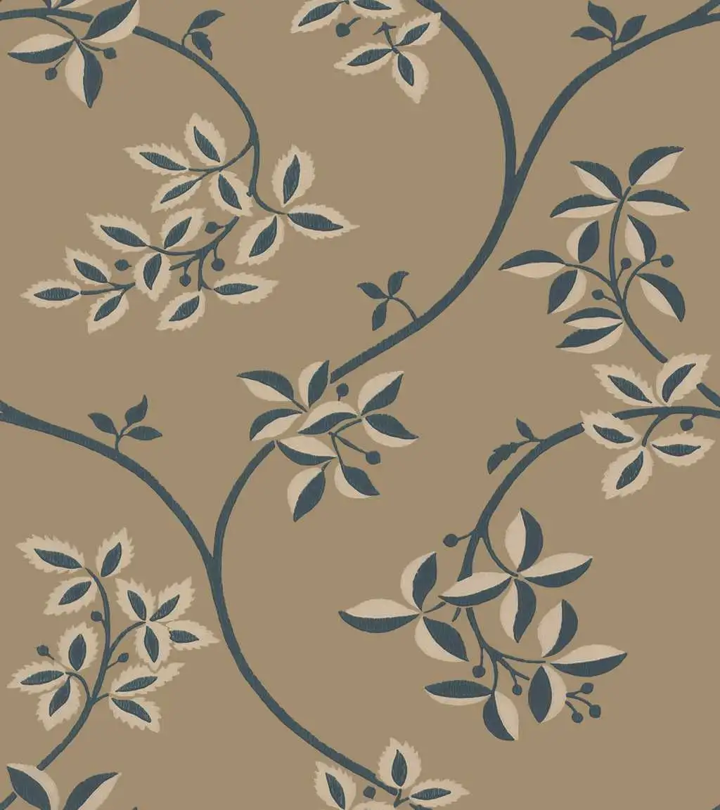 Ringwold - Blätter - Ranken - Gold - Hellbraun - Petrol - FARROW&BALL