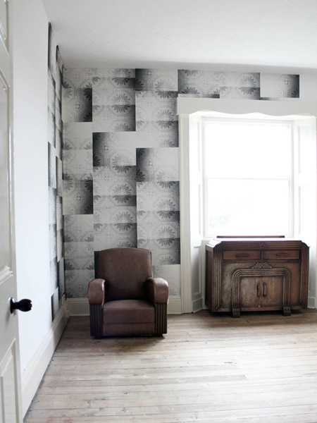 Greek House Tiles, white - tapeten mit muster
