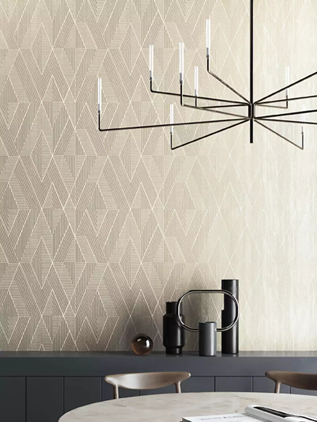 Barite Dove - Rauten - Creme - Weiß - Masureel