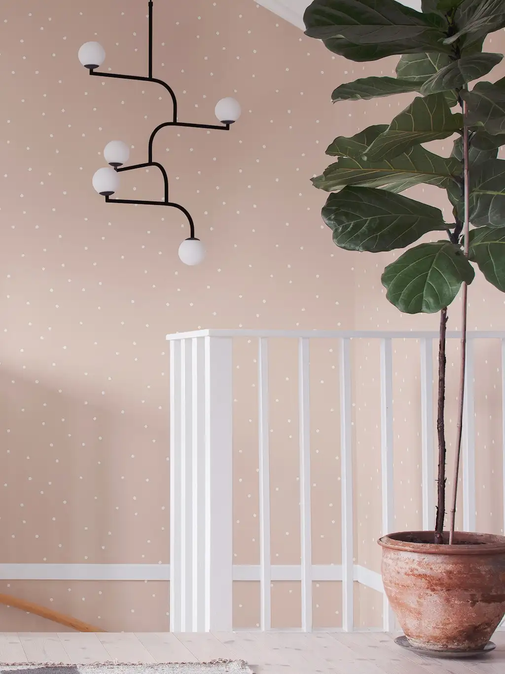 Otis, col. 03 - Punkte Tapeten - Hellbraun - Weiß - Emil Rotter