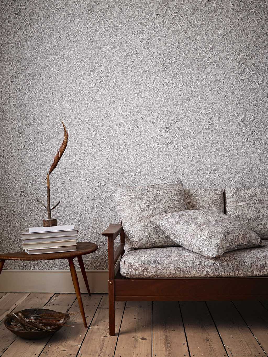 Bird, monochrome - wall paper