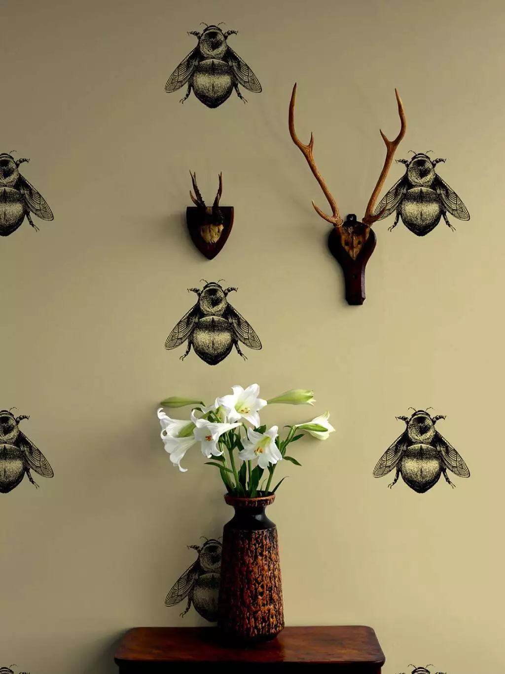 Napoleon Bee, Black & Gold on Gold