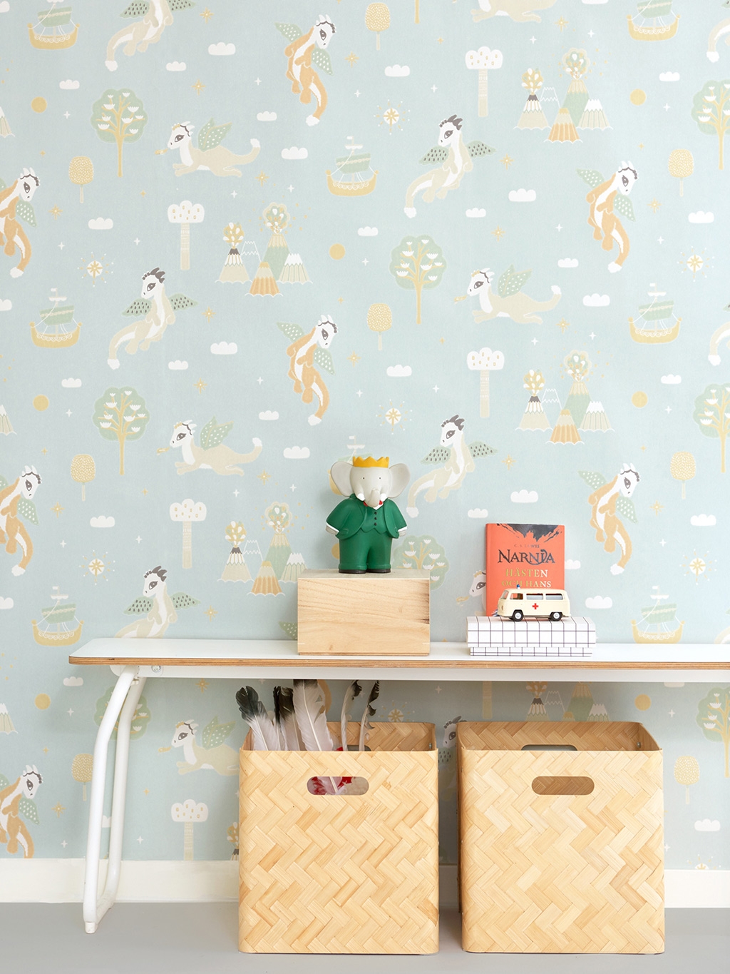 Magical adventure, dusty blue - skandinavisches design