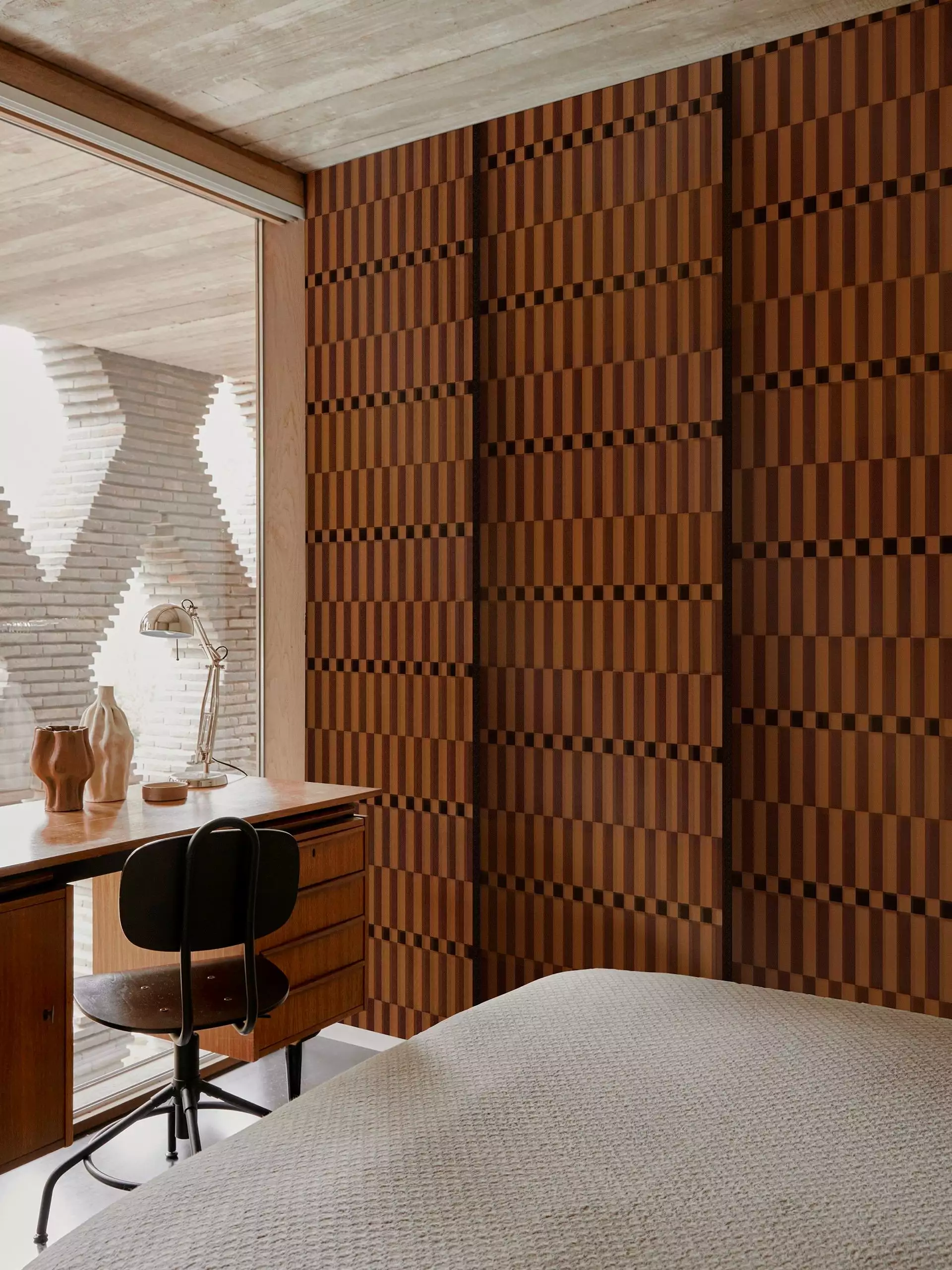 Perpetuo - Grafische Muster - Braun - wall & decò