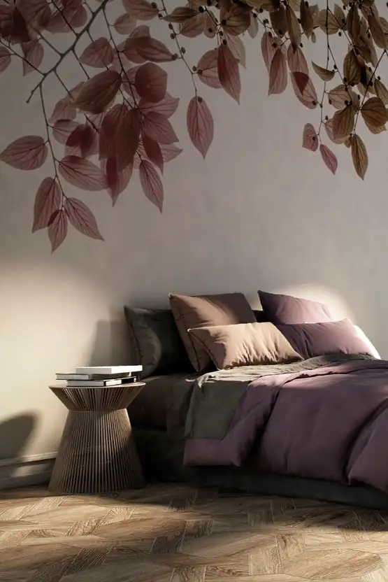 Amour, col.21A - Blätter - Beige - Braun - Creme - Glamora