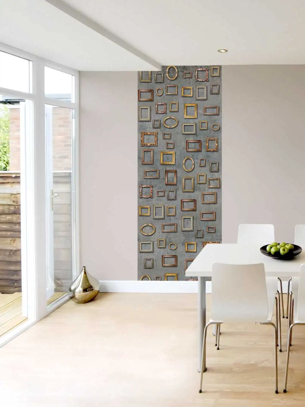 Raumbild Ahnengalerie - Beton - Bilderrahmen - Steinoptik - Anthrazit - Bronze - Grau - Carlos