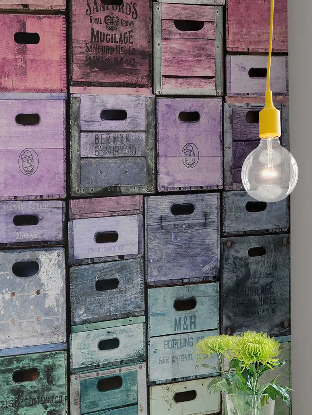 Raumbild Colour Boxes - Gegenstände - Multicolor - Rebel Walls