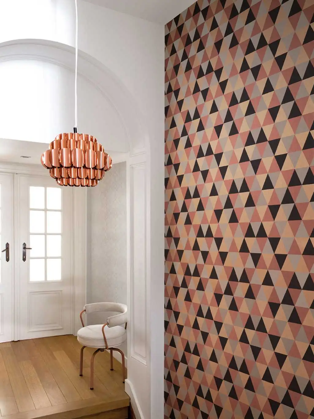 Box, col.02 - Dreiecke - Bronze - Hellbraun - Schwarz - Masureel