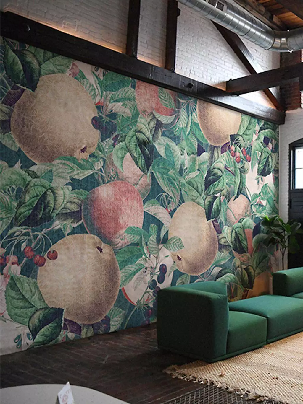 Giant Apple - Blätter - Florale Muster - FotoTapeten - Früchte - Multicolor - CO.DE