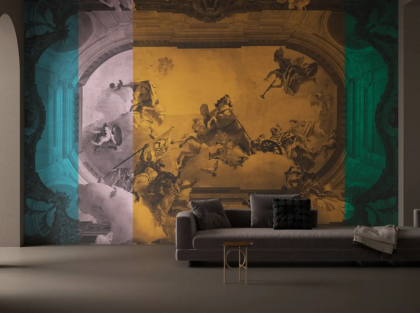 Raumbild TOUCH THE SKY - Collage - Multicolor - YOYO