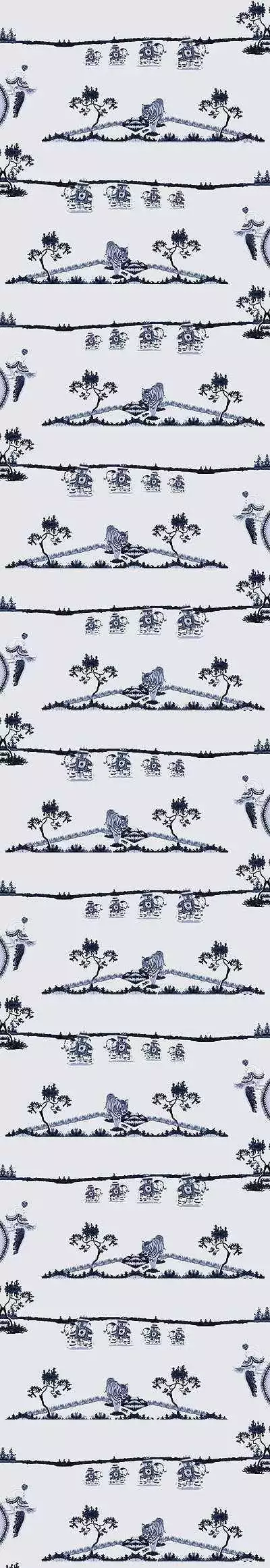 Indian Safari, blue