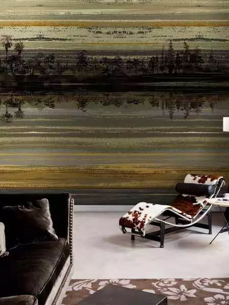 Memories, col.01 - Bäume - Großmotiv - Landschaft - Braun - Creme - Grau - Hellbraun - Schwarz - Tres Tintas