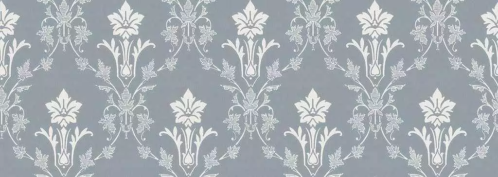 Kent, col. 21 - Ornamente Tapeten - Grau - Weiß - Emil Rotter