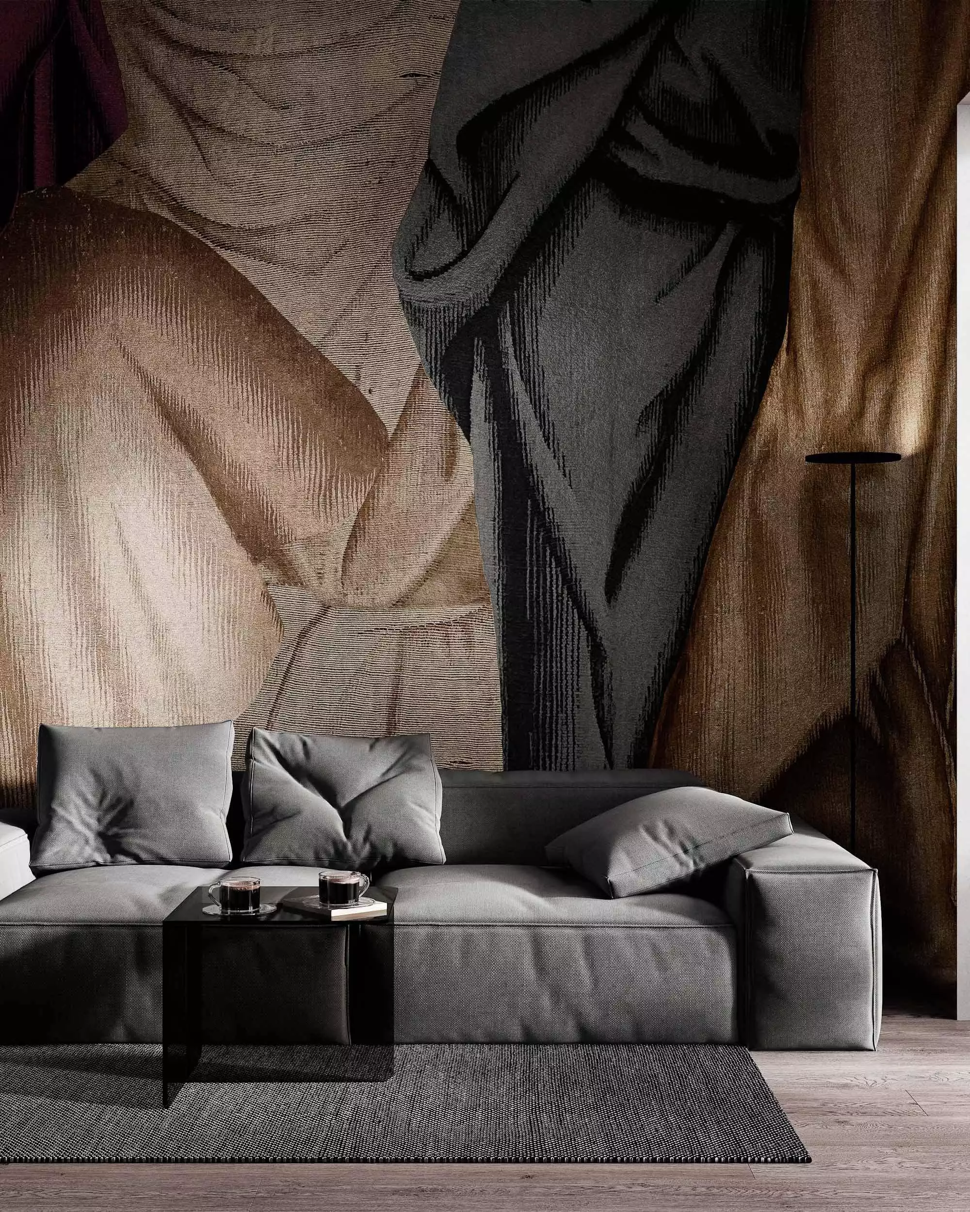 Drapery Lapislazuli - FotoTapeten - Moderne Muster - Multicolor - COORDONNÈ