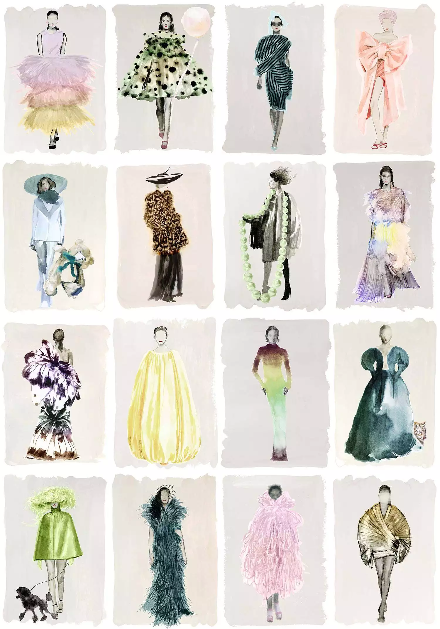 Couture Carousel, pastel pearl