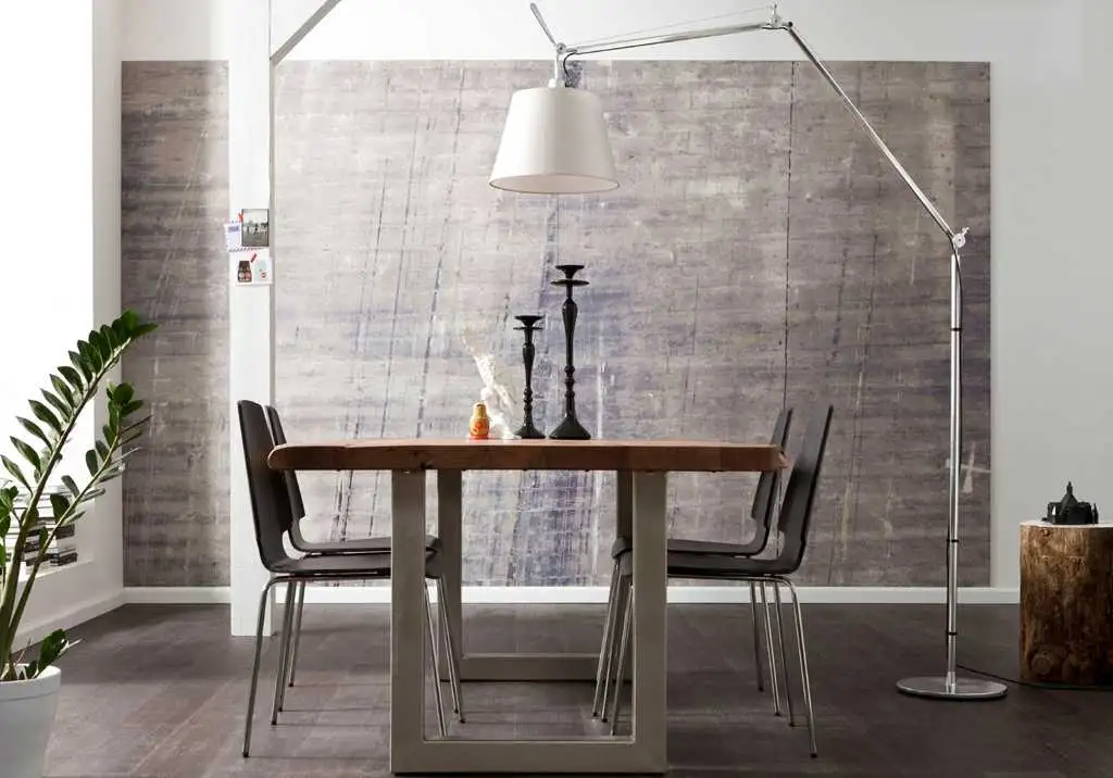 Raumbild Concrete - Beton - Steinoptik - Anthrazit - Grau - Lila - Weiß - Komar.Vlies