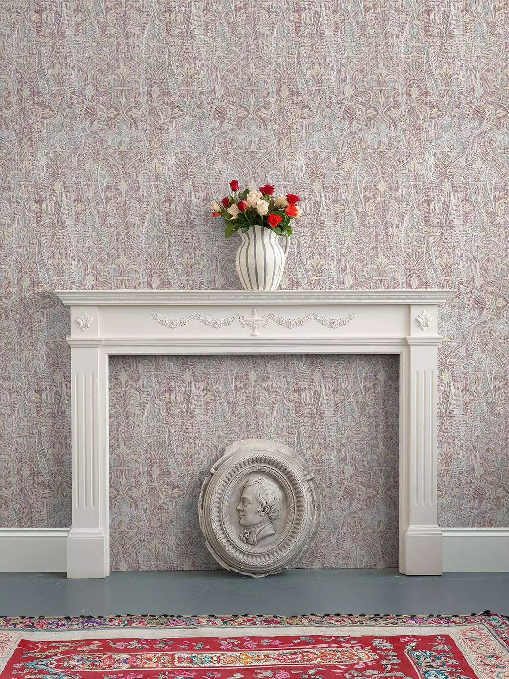 Painted Pugin Wallpaper
