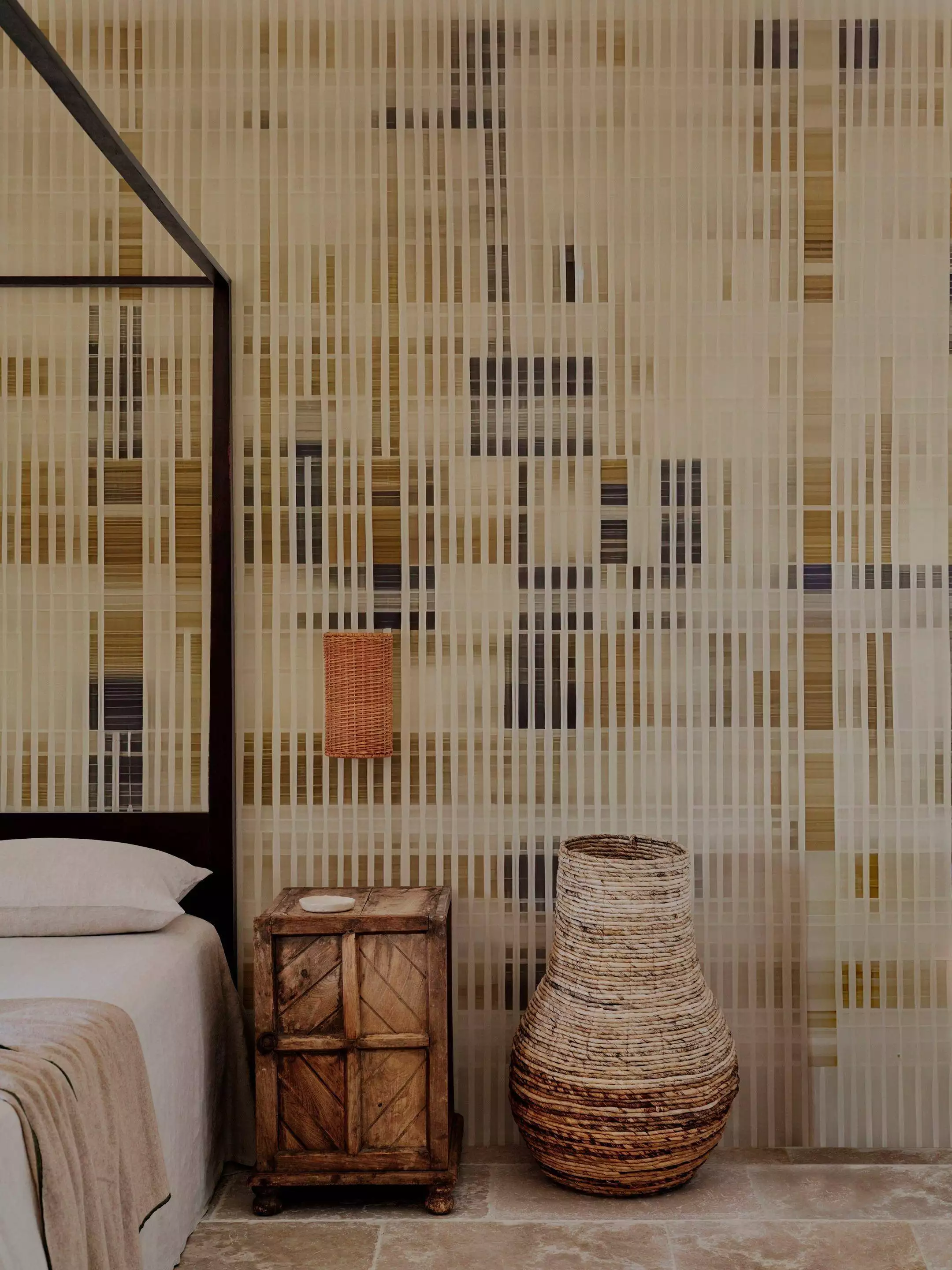 Seiza, col.01 - Braun - Creme - Hellbraun - wall & decò