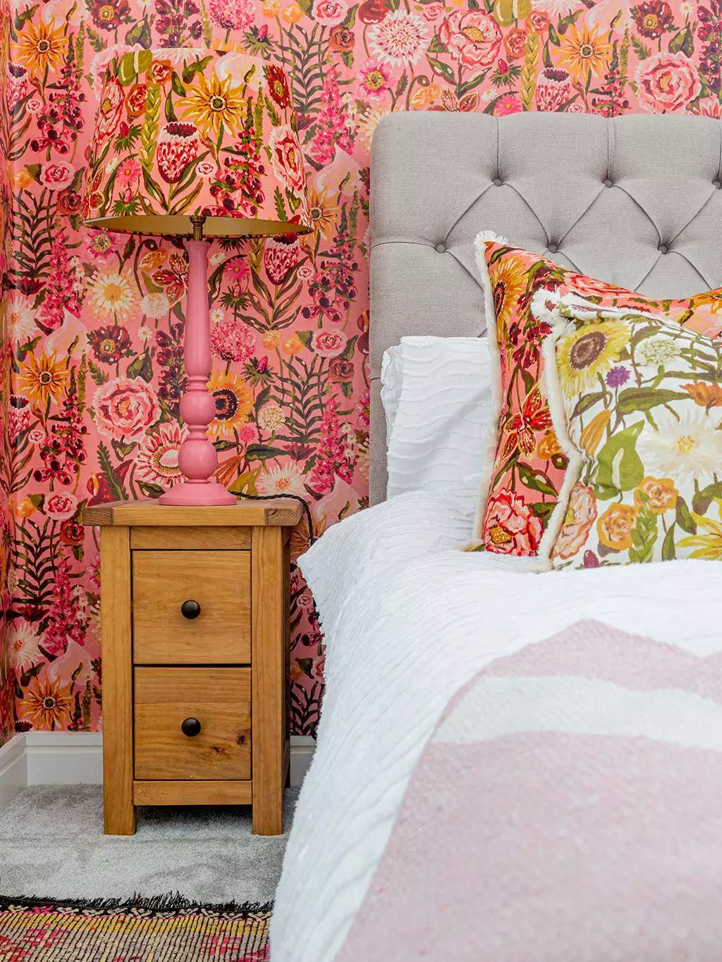Utopia Wallpaper in Rosa-Pink