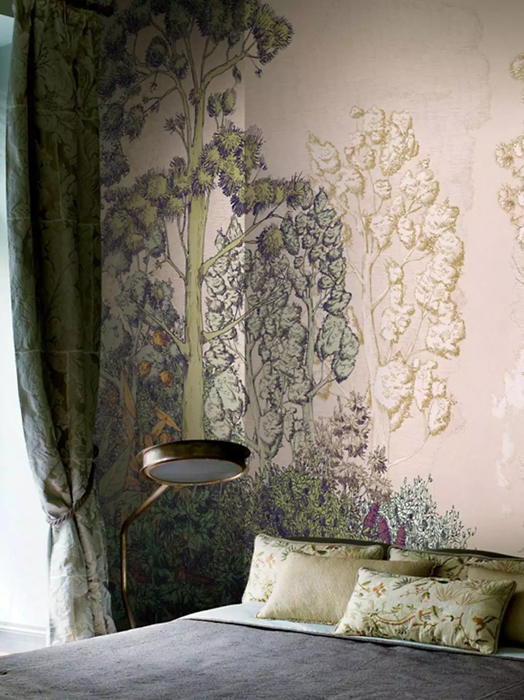 Sumi-E - Asia - Blätter - Bäume - Florale Muster - FotoTapeten - Landschaft - Wald - Multicolor - CO.DE