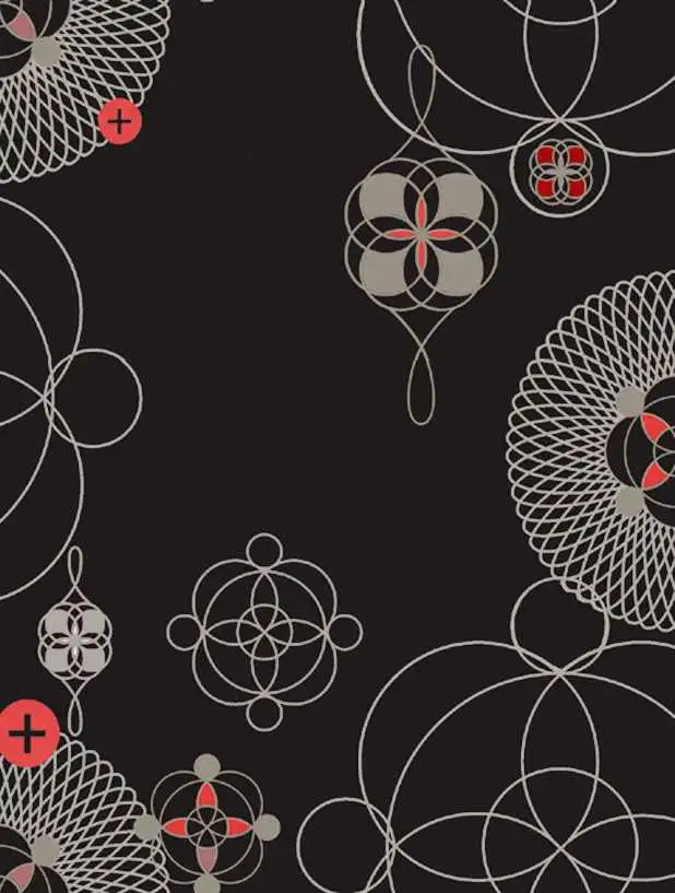 Galaxias, col.02 - Kreise - Braun - Gold - Rot - Tres Tintas