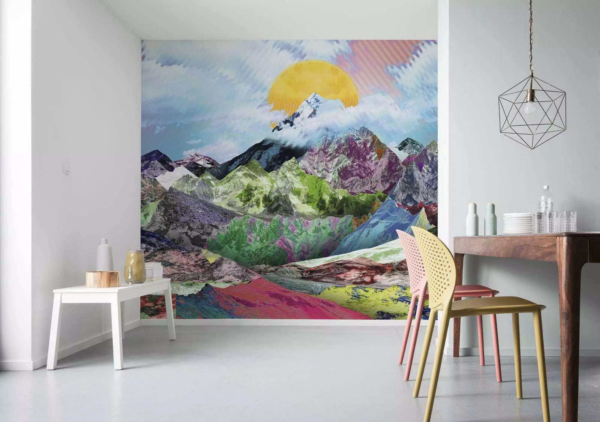 Mountain Top, Mural - Berge - Landschaft - Multicolor -